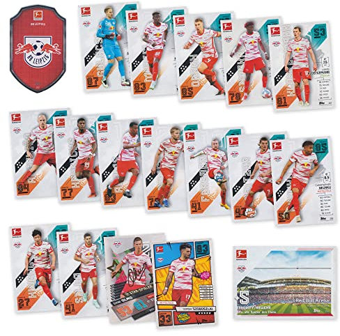 Match Attax Fußball Bundesliga 2021/2022 - RB Leipzig Sammelkarten Set - 18 Karten inkl. Stadion Club u.a.