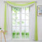 Delien Voile 1er Pack Gardinenschals Querbehang Transparente Gardine Freihanddeko Vorhang Einfarbige Farbverlauf Dekoschals Hängevorhang für Wohnzimmer Hochzeit Feier Party BxH 140x400cm,Grün