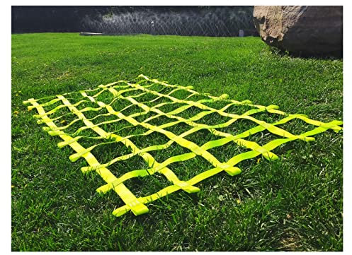 Splenlife Ninja Warrior Hinderniskurs für Kinder,Kletternetz Schaukel Kletterwand Schutznetze Hängemattennetz Frachtnetzes Hinterhof Hindernisnetz,für Spielturm,baumhaus,Seilleiter im Freien,Grün