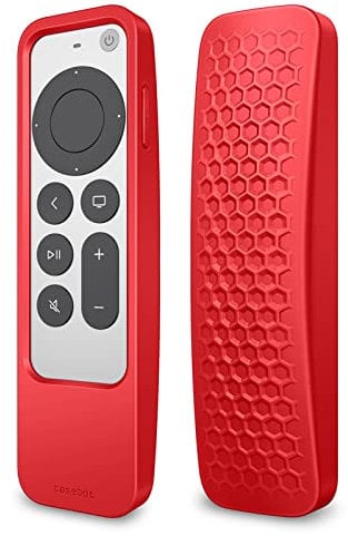 Fintie Funda protectora 2 en 1 para Apple TV Siri Remote y AirTag 2021 2022, ligera, antideslizante, a prueba de golpes, para control remoto Apple TV 4K / HD Siri (2ª generación/3ª generación), color