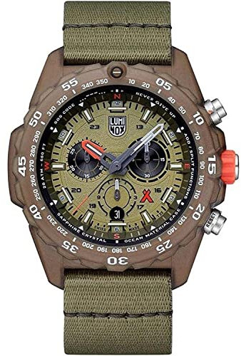 Luminox Herren Analog Schweizer Quarzwerk Uhr mit Ocean Tide Armband XB.3757.ECO