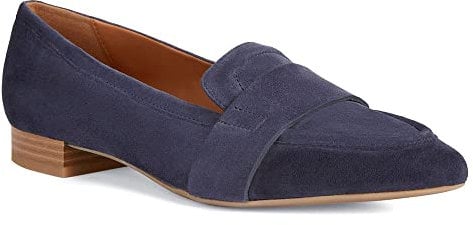 Geox D CHARYSSA Ballet Flat, Navy, 41 EU