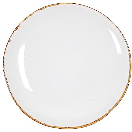 MICA Decorations Tabo Dinner White-d26,5 cm Gedenkteller, Mehrfarbig, Einzigartig