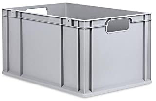 PROREGAL Eurobox NextGen Economy | Griffe offen | HxBxT 32x40x60cm | 65 Liter | Eurobehälter, Transportbox, Transportbehälter, Stapelbehälter