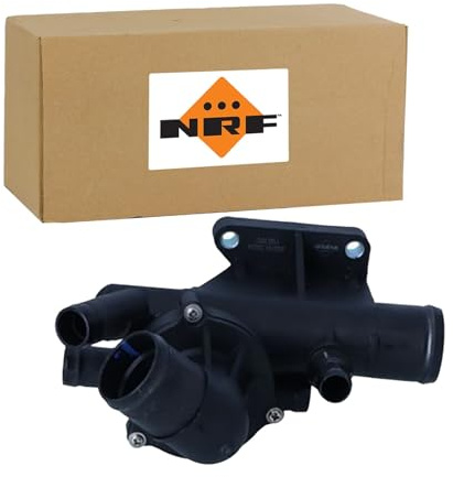 NRF 725314 Thermostat d'eau avec boîtier 75°C Compatible avec RENAULT Trafic 3 Van FG Megane 4 3/5 portes B9A/M/N Espace 5 JR Megane 4 Grandtour K9A/M/N Trafic 3 Minibus JG