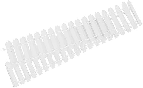 Ciieeo Miniatur Gartenzaun aus Holz für Sukkulenten Dekorativer Mini Zaun Modell für Mini-garten Stabil und Langlebig