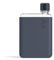 memobottle Paquete A6 (azul medianoche) – 375 ml – Botella, funda de silicona y tapa | Botella de agua compacta para bolsas y bolsillos pequeños | Tritan sin BPA | Moderna, minimalista | Para gimnasio