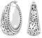 LeCalla 925 Sterling Silber Antik Floral Design Beaded Filigree Creolen Leichte Bali Style Chunky Klick-Top Creolen für Frauen 27 MM