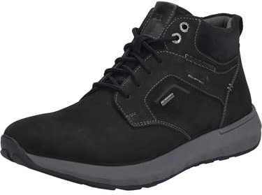 Josef Seibel Herren Schnürstiefeletten Cameron 54,Weite G (Normal),Wechselfußbett,wasserdicht,Bootee,Booties,schwarz,42 EU