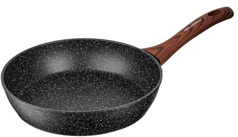 FLORINA Aluminium-Bratpfanne MASTER BLACK 20 cm | Antihaftbeschichtung | Für alle Herdarten inkl. Induktion | Ergonomischer Soft-Touch-Griff | Hitzebeständig | Leicht zu reinigen