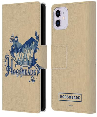 Head Case Designs Officially Licensed Harry Potter Hogsmeade Locations Typography Leather Book Wallet Case Cover Compatible With Apple iPhone 11