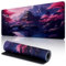 Yimomoyi Tappetino Mouse Gioco, XXL 800 x 300 x 3mm Grande Mouse Pad, Tappetino Scrivania con Base in Gomma Antiscivolo, Mouse Mat con Bordi Cuciti (E)