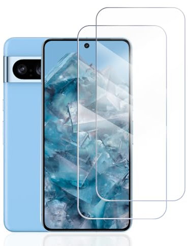 Hhfcryst Protector Pantalla para Google Pixel 8 Pro, 2 Unidades Cristal Templado, Dureza 9H, No Astilla, Cobertura Total,Transparencia HD