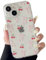 ZTOFERA Clear Case for iPhone 13, Cute Cherry & Ribbon Bowknot Pattern Design Aesthetic Transparent Phone Case Soft Flexible TPU Shockproof Protective Cover for Women Girls - Pink Ribbon