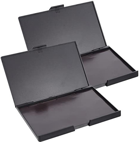minkissy 2 Stück Magnetische Lidschattenpalette Leere Selbstgemacht Lidschattenbox für Rouge Augenbrauenpuder Kosmetik Aufbewahrung Tragbar und Vielseitig