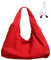 Micmores Handtasche Damen Nylon Umhängetasche Stylische Hobo Tote Bag Groß Shopper Tasche Praktische Schultertasche für Schule, Arbeit, Reisen, Einkauf (Rot)