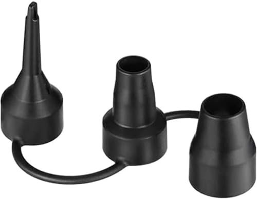OBEST 3 Inflator Nozzles, Electric Air Pump Adapter 3 Sizes Interchangeable Air Pump Nozzle Adapter for Air Mattresses, Inflatable Pools (3 Sizes Nozzles)