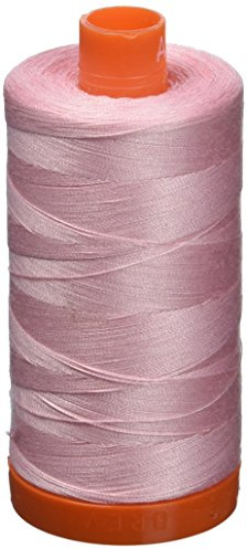 AURIFIL USA 1,422yd-Baby Aurifil Mako Cotton Thread Solid 50wt 1422yds, Baby Pink