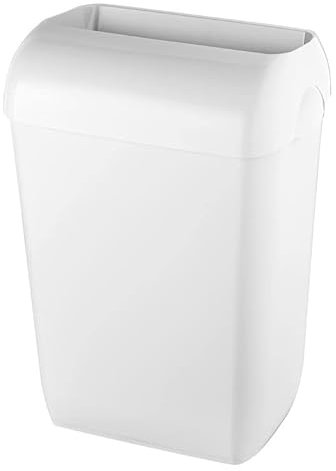 ALLCARE 5651 PlastiQline PQA23 Abfallbehälter 23 L halboffenen Kunststoff Weiß, 23L