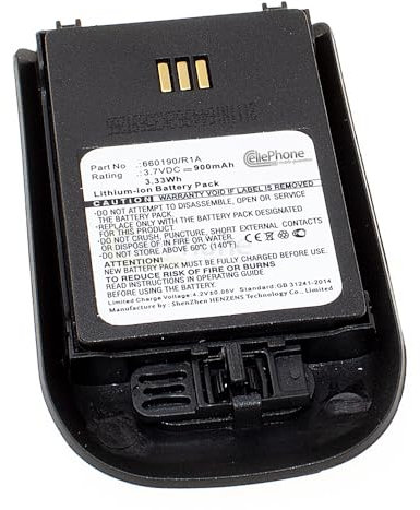cellePhone Akku Li-Ion kompatibel mit Ascom D62 DECT/Avaya 3720 DECT (Ersatz für 660190/R1A)