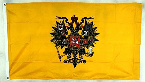Buddel-Bini Versand Flagge Fahne Russland Romanow Zar Zarenflagge 90x60 cm wetterfest und lichtecht für innen und aussen