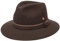 Mayser Gustav Trekkinghut Herren - Made in The EU Trekkinghüte Fedora Outdoorhut Winter Frühling-Sommer Herbst-Winter - 59 cm braun