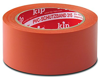 kip PVC-Schutzband 315-65 - Sehr formstabiles Premium PVC-Band für den Profibereich - orange 50mmx33m 50 mm x 33 m