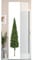 Gardinenbox 2er Set Schiebegardine Flächenvorhang Wildseide Optik und Voile Paneel, 245x45, Baum, 80400