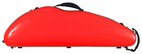 Geigenkoffer Fiberglass 4/4 Safe Flight rot M-case + Musiktasche
