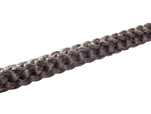 Ofen Dichtschnur 4-14 mm Ø Dichtband Ofendichtung schwarz E-Glasstrickschnur Auswahl 12mm-1Meter
