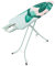Brabantia - Asse da Stiro B - Per Ferro a Vapore - Regolabile in Altezza - Robusto a Quattro Gambe - Con la Mano Sinistra e Destra - Pieghevole - Tropical Leaves - 124x38 cm