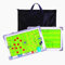 RoseFlower Trainer Taktiktafel Fußball, Profi Faltbares Fussball Taktikmappe Soccer Taktikboard Football Coach Board mit Schachfiguren, Stifte, Radiergummi - Ideal für Taktiken und Spielanpassungen