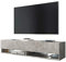 Selsey Wander - Mueble TV Suspendido/Mesa TV/Mueble para Salón (180 cm, con LED, Cemento Gris)