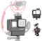 ULANZI Select Schutzhülle Gehäuse Vlogging Rahmen Käfig Halterung mit Mikrofon Kaltschuh-Adapter kompatibel für GoPro 7 6 5, Action Kamera Zubehör