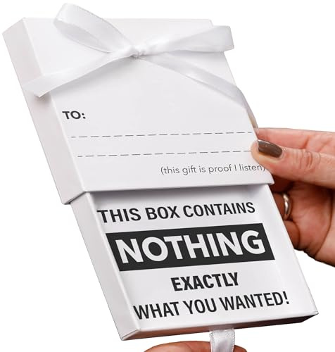 The Gift of Nothing – For The Person who Has Everything, give Them This Funny Cleverly Designed Box of Air. Wenn Sie die Useless Gag Box öffnen, ist unbezahlbar, Holen Sie die Kamera heraus.