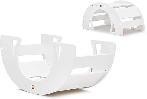 Bianconiglio Kids DONDO handgefertigtes multifunktionales psychomotorisches Fitnessstudio mit hochwertigen Materialien, umwandelbar in einen Tisch, eine Kletterplattform und einen Schreibtisch