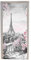 A.Monamour Türtapete Selbstklebend Türfolie Türposter 3D Aquarellmalerei Paris Landschaftsbalkon Eiffelturm Blumen Vinyl Folie Türdeko Tapete Wandbild Türaufkleber Türtattoo 77 x 200 cm