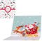 3D Karte für Weihnachten Pop Up Weihnachtskarte mit Umschlägen Weihnachtsmann und Elch Geschenkkarte Dreidimensional Karten Weihnachten Pop-Up-Karte mit Umschlag