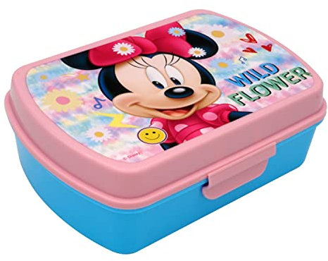 SRV Hub® - Fiambrera infantil con licencia Minnie Mouse rosa oscuro para niños y niñas
