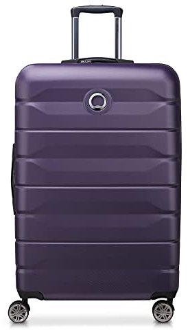 DELSEY PARIS - AIR Armour - Valise Grande Taille Rigide Extensible - 77x51x33 cm - 112 litres - L - Violet Foncé