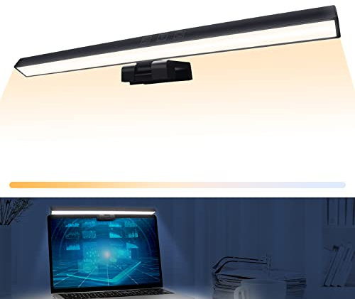 Laliled Monitor Lampe Dimmbar,USB Monitor Light Bar mit 3 Farbtemperatur,PC Screenbar Beleuchtung Bildschirmlampe Laptop Lampe für Büro Home Office