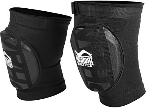 Phantom APEX Knieschoner | MMA Muay Thai-Boxing Knieschützer | Grappling Fight (L/XL, APEX Striking - Schwarz)