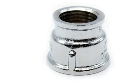 DOJA Barcelona | Reduziermuffe 1/2 auf 3/8 | Wasseranschluss Reduzierstück | Messing Verchromt Schlauch Reduzierstück, Waschmaschinenanschluss Adapter, Duschhahn Adapter, Heizkörper Adapter