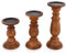 EDHAS Wooden Candle Holders Set of 3 for Wedding Table Centrepieces Farmhouse Home Décor