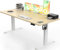 Devoko Electric Standing Desk 160x80cm with USB Charging Height Adjustable with Desktop Sit Stand Up Heavy Duty Steel 3 Memory Smart Pannel(Beige)