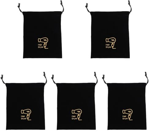 Cabilock 5 Stücke Kordelzug Fön Aufbewahrungstasche Schmuck Reisetasche Schuh Reisetasche Schmuck Geschenkbeutel Kordelzug Beutel Fön Tasche Hotel Föhn Aufbewahrungstasche Multifunktionale