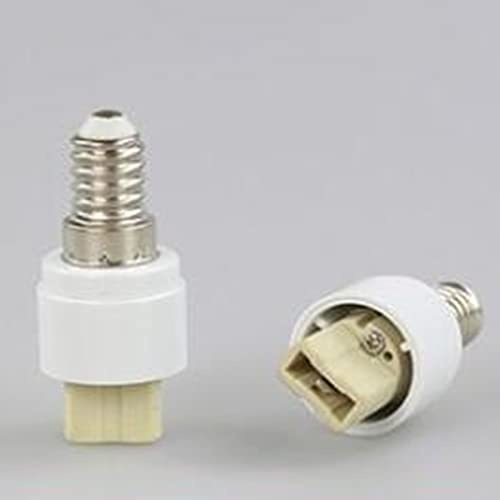 YSJJZRL E14/E27/B22/GU10/G24/E40 Sockel Extender Lampenfassung Verlängerung Lampenfassung Adapter (2 Stück, E14 auf G9)