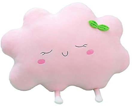 Wolke Kissen, Wolke werfen Kissen für Schlafzimmer Auto dekorativ, 3D Plüsch Wolke geformte dekorative Kissen, dekorative Kindergarten Kissen, Spielzimmer Dekor, niedliche Kinder werfen Kissen (Rosa)