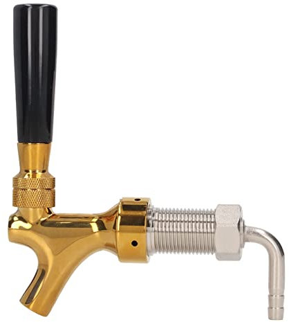 OUSIKA Weinfasshahn, Edelstahl-Bierkübelhahn, Messing, Weinfasshahn, Kegerator, Langer Griff, Bierhahn for Bar, Weinkeller, Restaurant, Café, Milchtee, Geschäft Zapfanlagen