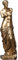 GAENZA Statuen Kreative Kunstskulptur, handgefertigte Handwerks-Desktop-Goldfigur, Klassische Venus De Milo Aphrodite griechische Göttinnenstatue Kreativ
